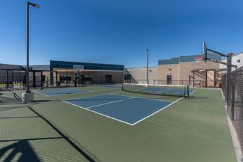 A tennis court 